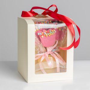 Caja de Ramo de flores de galletas stroopwafels
