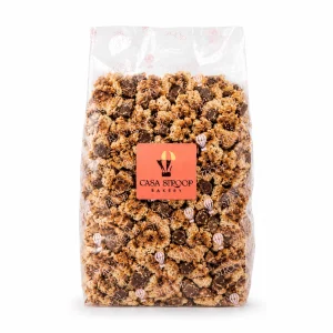 Virutas de stroopwafle con caramelo y chocolate